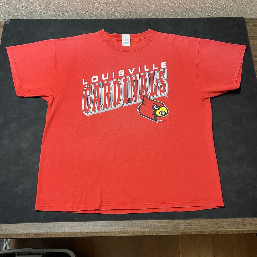 Vintage Cardinals Shirt Louisville Kentucky Basketball Y2K 90s Ville Football